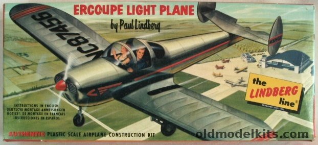 Lindberg 1/48 Ercoupe Light Plane - Cellovision Issue, 477-39 plastic model kit